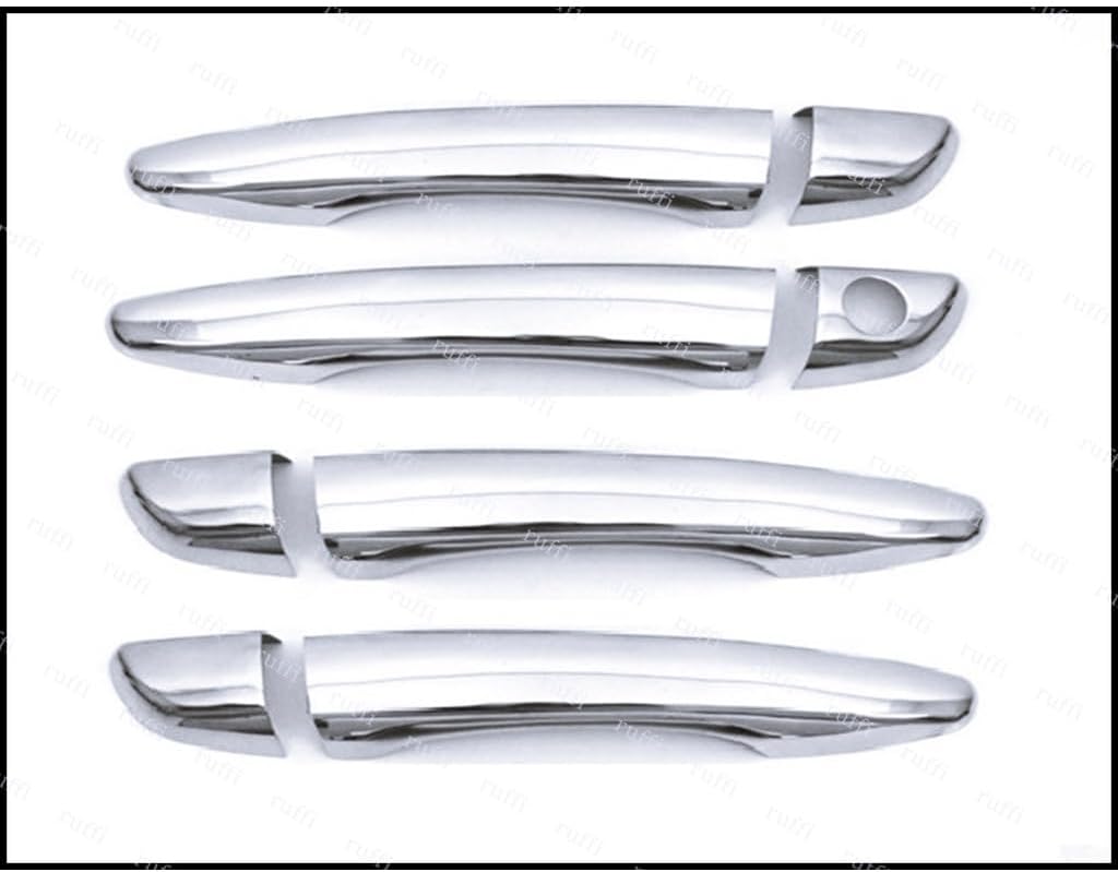 EBAL AUTO ACCESSORY Chrome Door Handle 4 Doors Compatible with P.Steel Peugeot 508 between 2010-2018