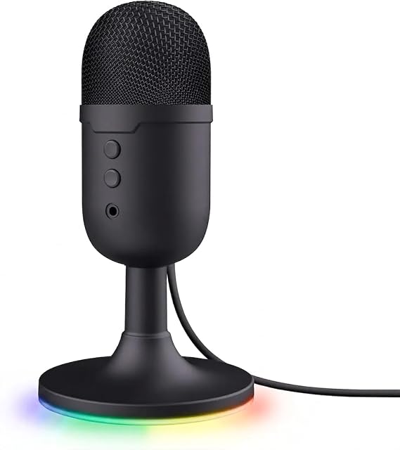 USB Streaming Mikrofon PC Podcast Twitch Discord ASMR YouTube Playstation 5 kondansatörlü oyun mikrofonu Yayıncı masaüstü RGB aydınlatmalı