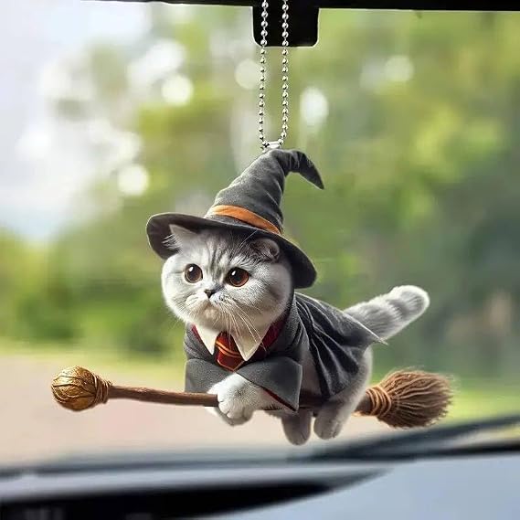 Kedİ Anahtarlik Ve Araba Dİkİz Ayna SÜsÜs (cadi)