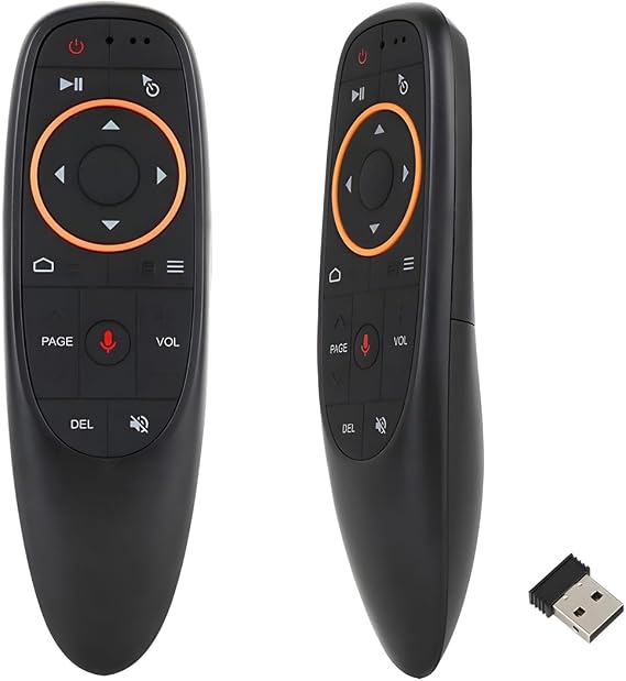 Coverzone Android TV Box Kumandası 2.4g Kablosuz Air Mouse 6 Eksenli Jiroskop Akıllı Pc Android Dizüstü Projektörü G10S