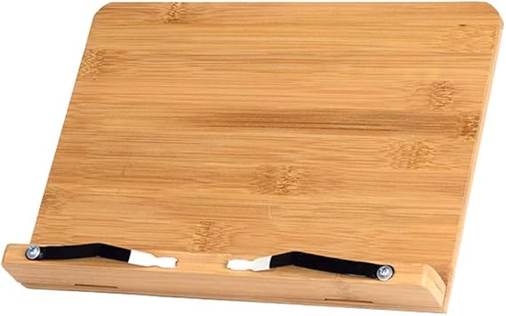 KLZUOPT Portable Table Foldable Multifunctional Reading Shelf, Height-adjustable Portable Desk, Laptop Desk With Book Holder/Book Bezel (Size : 38.5x28cm)