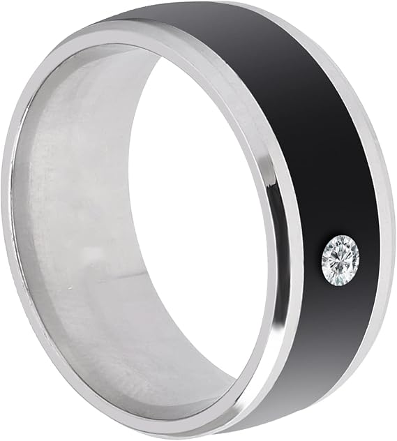 Tbest NFC Ring, Smart Ring Android, NFC Multifunction Smart Rings Magic Wearable Device Universal for Mobile Phone (Size 9)