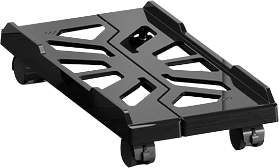 PC Floor Stand ? Rolling Computer Stand with 4 Caster Wheels | Under Desk CPU Holder, Adjustable PC Riser, Heavy Duty Mobile CPU Cart, Ventilated Design for Home and Office, Durable and Carpet Friendl