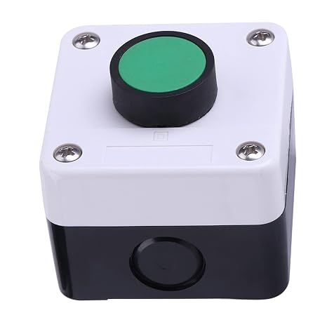 Push Button Housing IP66 Weatherproof Green Surface-Mounted Box