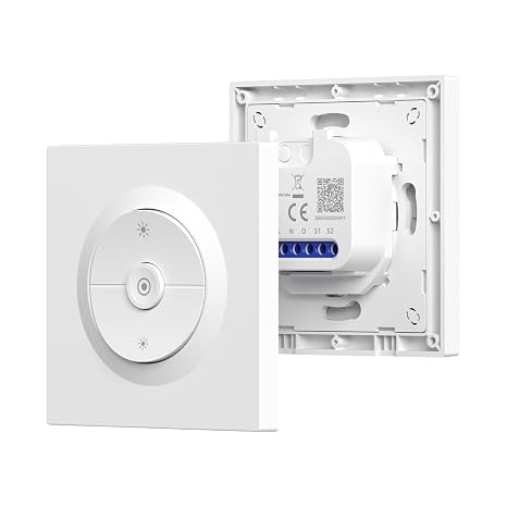 SONOFF Fusion, Orb-DIM(MINI-DIM-E), Matter Smart Dimmer Switch, 2.4GHz WiFi, Neutral Wire Required, for Dimmable LED/Incandescent/Halogen Lamps, Compatible with Siri, Amazon Alexa & Google Assistant