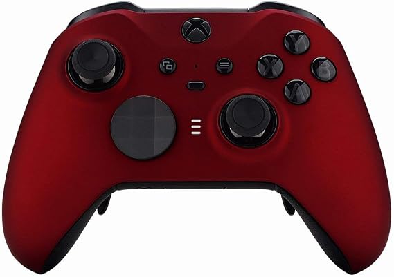 Soft Touch Red UN-MODDED Custom Controller Compatible with Xbox ONE Elite Series 2 Soft Touch Finish