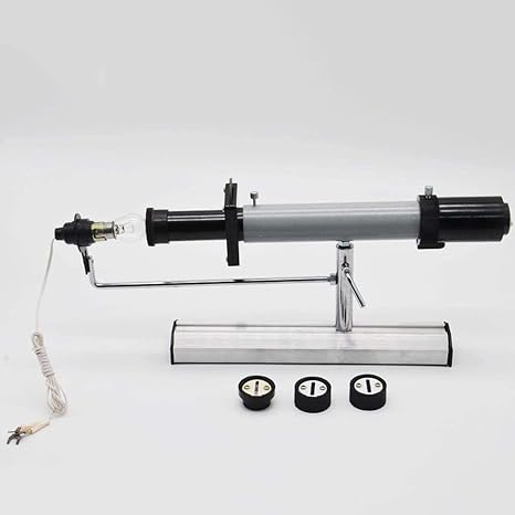 Single-Slit Diffraction & Double-Slit Interference Demonstrator, White Monochromatic Light Optics Physics Instrument, Clear Fringe Optical Pattern Teaching Device With Complete Components