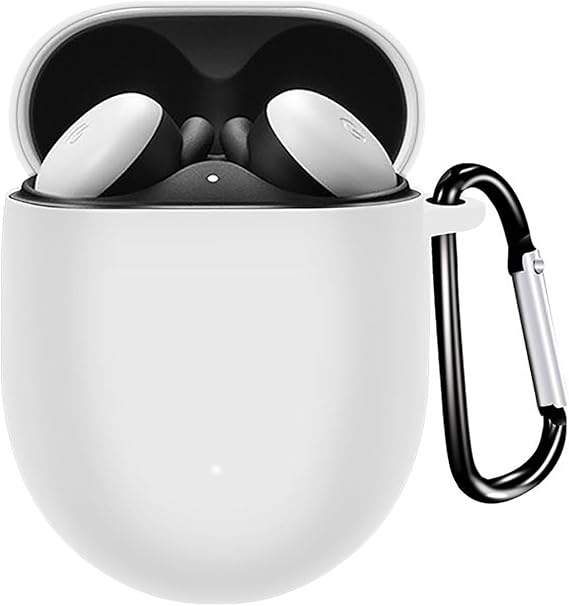 Case for Google Pixel Buds Pro 2 Soft Skin Silicone Case Shockproof Silicone Case Protective Case for Google Pixel Buds Pro 2 Google Pixel Buds Pro 2 Protective Case [Shockproof] - White
