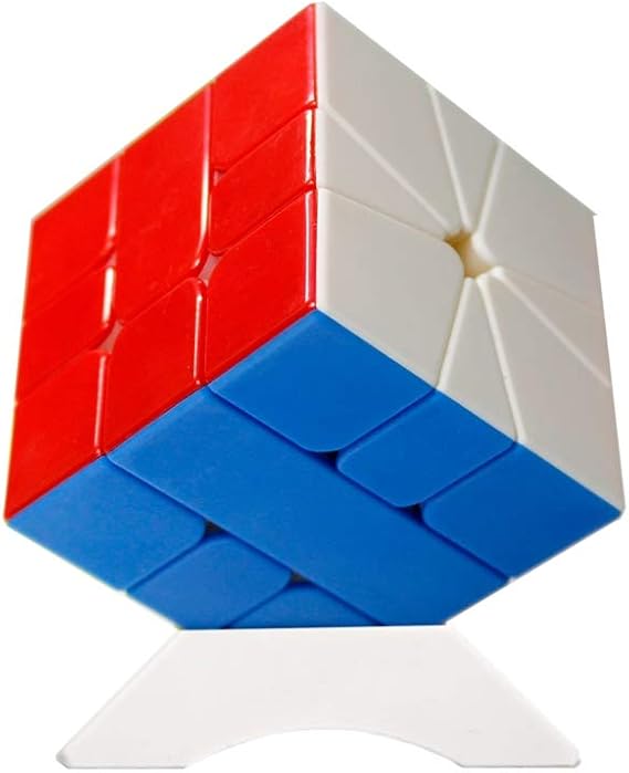 Oostifun YuXin Little Magic SQ1 Cube Puzzle Square-1 Cubes Smoothly Teasers Brain Toys With One Cube Tripod (Multi Color)