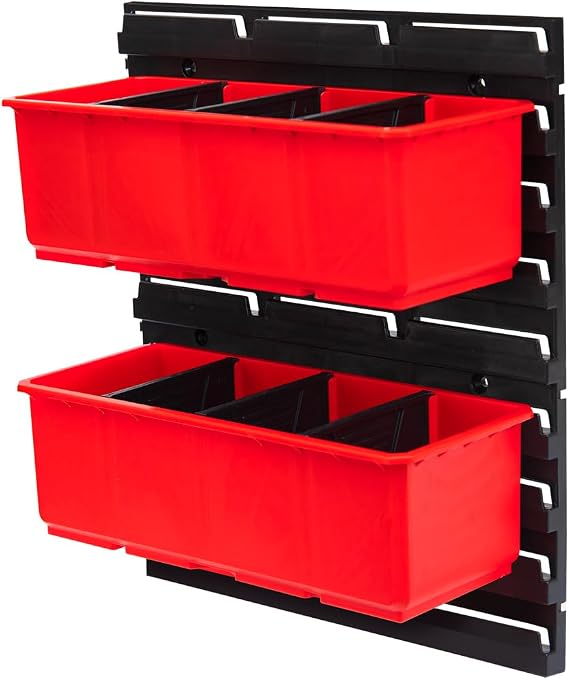 Qbrick System Container Set 5 Duvar Paneli ve 2 Bölmeli Kutu, Atölye Düzeni