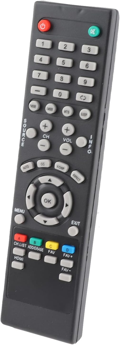 Replacement Remote Control for Seiki TV, Universal TV Remote with 8 Metre Range for Home Entertainment Systems