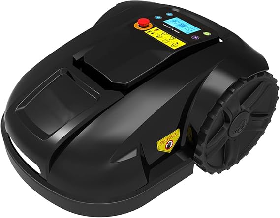 Garden Automatic Intelligent Robotic Lawn Mower, Robot Grass Cutter, Automatic Grass Cutting Machine, for Gardening, Includes An Installation Kit
