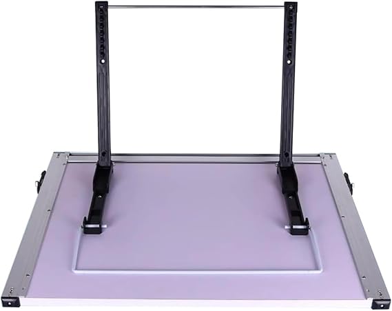 Desktop Drafting Stand with Adjustable Angles, Solid Wood Art Sketching Board, Architectural Parallel Motion Bar for Precision Drawing and Design