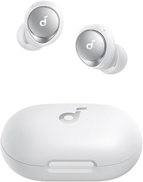 soundcore by Anker Space A40 Auto-Adjustable Active Noise Cancelling Wireless Earbuds, Reduce Noise by Up to 98%, 50H Playtime, Hi-Res Sound, Comfortable Fit, App Customization, Wireless Charge