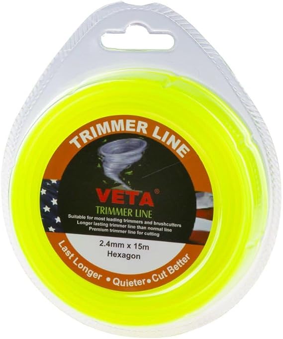 Veta 131742 Tırpan Misina Pro 2.4Mm 15M Sarı 6 Köşe