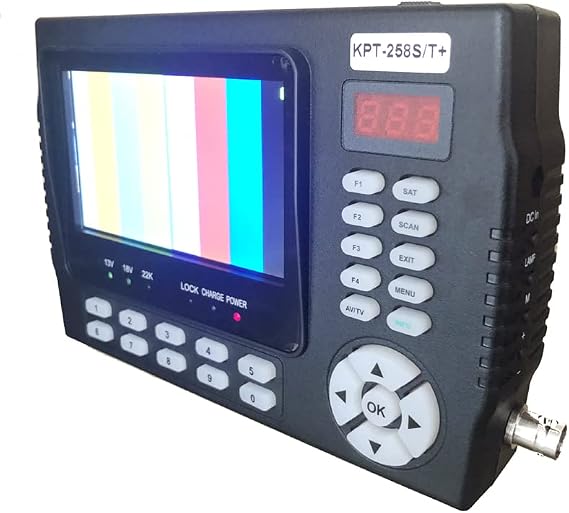 Satellite Finder HD+AHD DVB-S2 DVB-T/T2 DVB-C Combotest Cctv Camera DVB-T/T2 DVB-C Combosatellite Finder Meter Pk St-5150 258HD Satellite Antenna Adjustment KPT-258ST add AHD