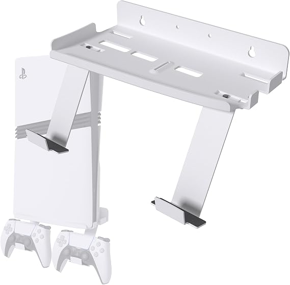 sciuU Wall Mount Compatible with PS5 Pro / PS5 Slim Console & Controller