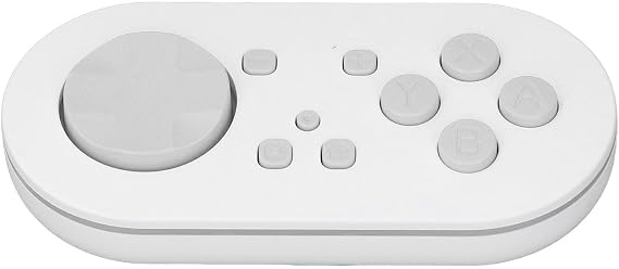 PUSOKEI Wireless Bluetooth Controller for Anki App, Bluetooth Gamepad Controller with RGB Lighting Modes, Pocket-Sized Mini Controller for Wins, Android, OS X, iOS (White)