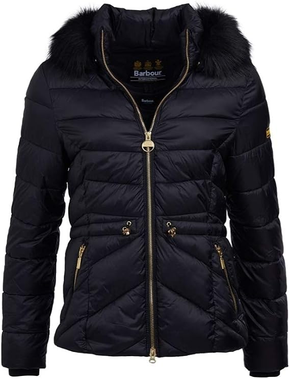Barbour InternationalTM Island Quilted Women's Jacket Black/Black UK8 EU34 US4