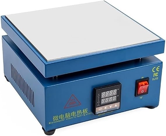 Preheating Station, 600W 946C Electronic Hot Plate Preheat Digital Preheating Station 200x200mm for PCB SMD Heating Led Lamp Desoldering