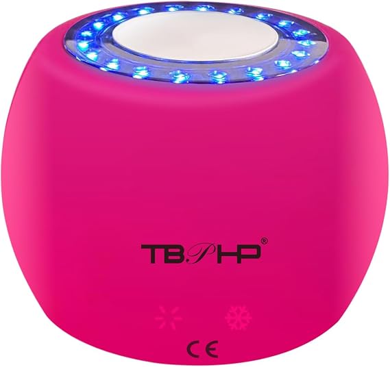 2 in 1 Red-Light Hot Cold Electric Face Massager,Multifunctional Wireless Facial Sculpting Tools for Face and Neck Toning Devices
