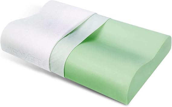 neck pillow， Memory Foam Pillows Side Sleeper, Neck for Pain Relief Sleeping All Positions, Negative Oxygen & Cervical with Double Cover Dust-Proof and Washable(60x30x10cm)