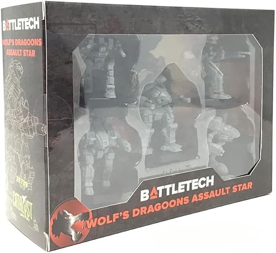 Catalyst Game Labs BattleTech | Miniatures | Wolfs Dragoons Assault Star | Expansion | Miniature Game Ages 14+