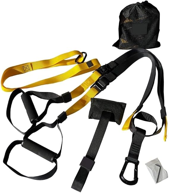 Full-Body Resistance Training Kit Featuring Bodyweight Straps for Home Workouts, for Strength, Powerlifting, and Core Exercise