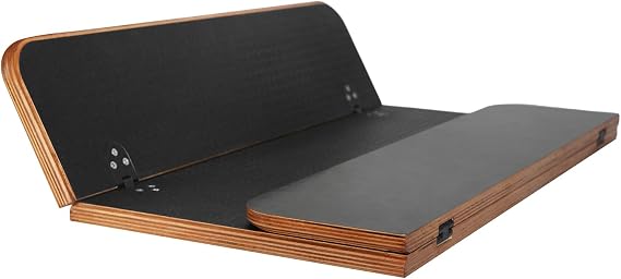 Caravan Folding Table Table Top Replacement 595x580mm, Baltic Birch Plywood Board with Black Hexagonal Texture, for RV, Motorhome, Camper Van Conversion (No Leg)