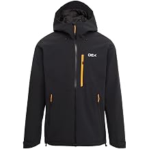 OEX Men's Aonach II Waterproof Jacket with Fully Adjustable Mountain Hood, 2-Layer Stretch Shell, YKK AquaGuard Zip & Pit Vents, Ideal for Hiking, Climbing & Mountaineering
