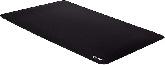 Amazon Basics Rectangular Computer Gaming Mouse Pad, Extended, Black, 902L x 902W mm