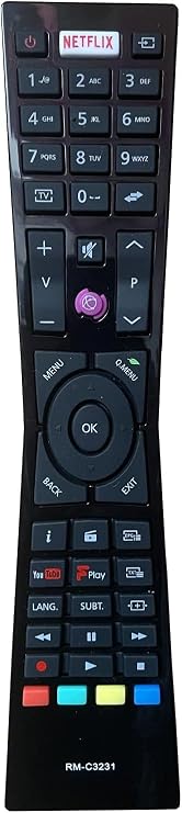 RM-C3231 Replacement Remote Control for JVC Smart TV LT-32C671 LT-32C670 LT-24C661 LT-43C680 LT-40C860 LT-55C860 LT-55C760 LT-32C666 LT-43C870