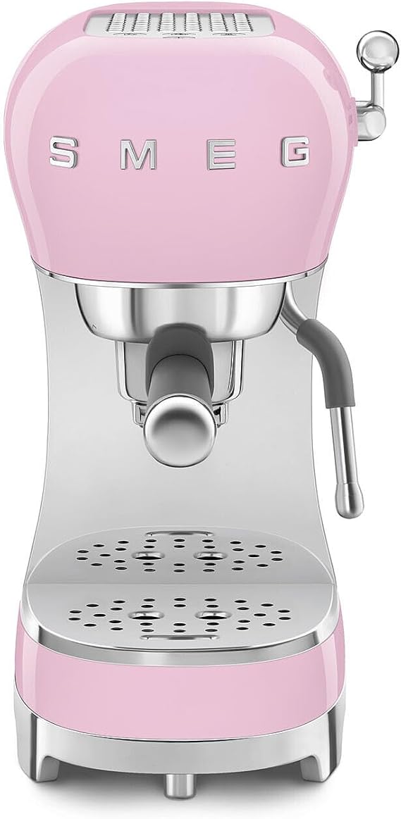 Smeg ECF02PKEU Siebträger Espresso-/Kaffemaschine Rose