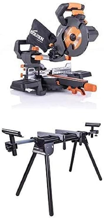 Evolution Power Tools R185SMS+ with Evolution Mitre Stand