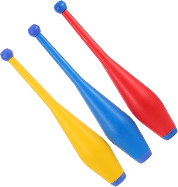3pcs Acrobatic Juggling Clubs Stunt Stick for Adults Training Shows Outdoor Activities Circus Juggling Props