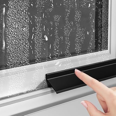 Generisch Pencere yağmur durdurucu, bükülebilir yağmur kenarı deflektörü – 2,5 m uzunluğunda, kendinden yapışkanlı, su geçirmez conta, sürgülü kapılar için, kauçuk conta ve kenar koruması – hava