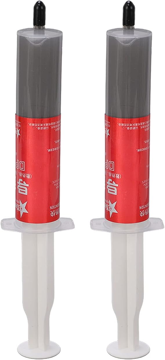 2Pcs Thermal Paste, Silicone Grease Compound Syringe Design Accessory PC Thermal Paste,PTM 7950 CPU Thermal Paste Thermal Compound for All Coolers, CPU, GPU, IC Processor