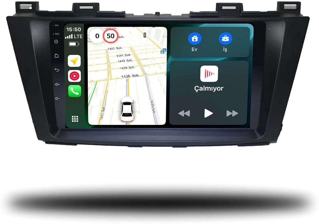 MarTechno Android Multimedya 6GB RAM 128GB Hafıza Mazda 5 2010-2013 ile uyumlu