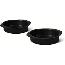 Amazon Basics Nonstick Round Cake Pan, Dishwasher and Oven-Safe, 22.8 cm., Set of 2