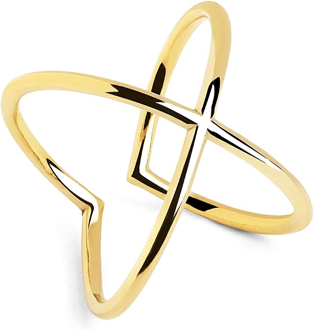 SINGULARU - Anillo 4Ever. Ajustable. Plata de Ley 925 con Acabado Baño de Oro de 18 Kt Rodio. Talla Unica. Joyas para Mujer