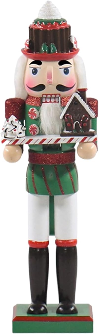 Nutcracker Christmas Decor 14 Inch Wooden Figure Model