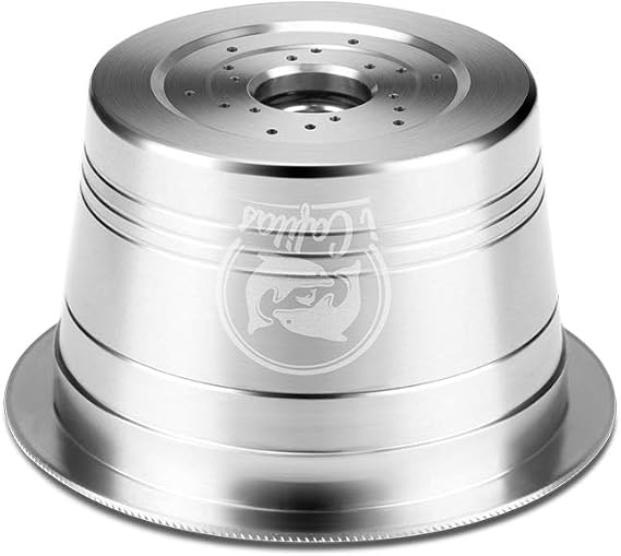 2 Pack Refillable Coffee Capsules with Spoon and Brush, Stainless Steel for K-fee Espresso Machines, Compatible with ALDI Expressi and Caffitaly Models