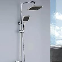 Lily Model Black Chrome Top Sprinkler Shower Set