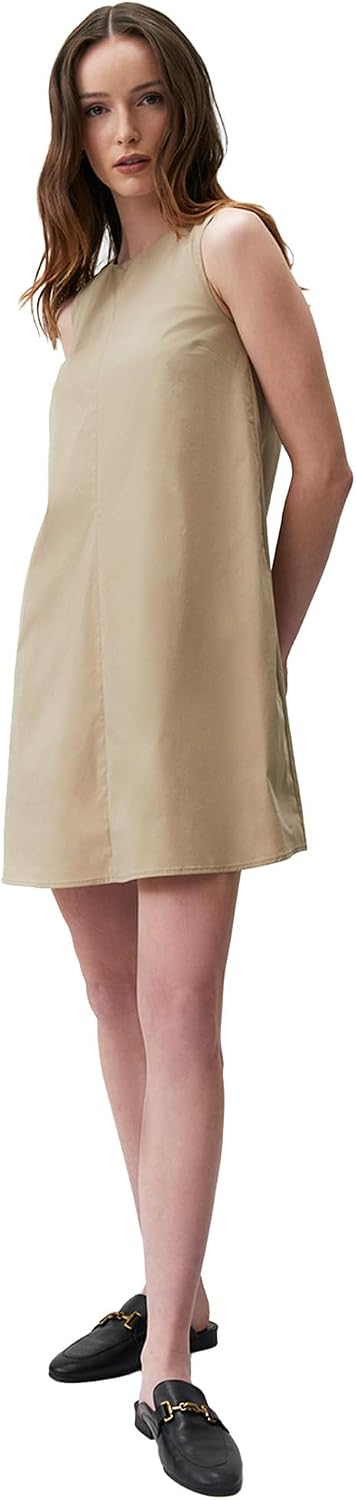 Jimmy Key Navy Blue Sleeveless Basic Mini Dress