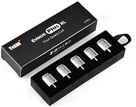 Yocan Evolve Plus XL Dab Pen, Wax & Concentrate Vaporizer, Updated 2021 Version (5 x Quartz Coils)