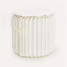 Modern Stools Paper Portable, Folding Kraft Paper Stools, Chairs Light Weight, Flexible Paper Collapsible Chairs, Round Paper Seat Ideal for School, Kitchen, Living
