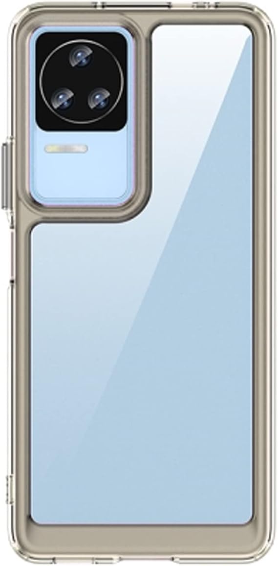 Microcase Xiaomi Poco F4 Shield Serisi Darbeye Dayanıklı Yarı Esnek Plastik TPU Kılıf - Füme