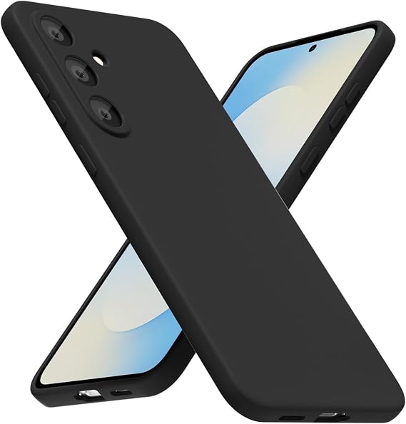 Rongep [Liquid-Silicone] Samsung Galaxy S25 FE için Kılıf 360° Koruma Sağlayan Kamera Yükseltili İçi Süet Dokulu S25 FE Koruyucu Darbelere Dayanıklı TPU Yumuşak Dokulu Samsung S25 FE Kılıfı (Siyah)