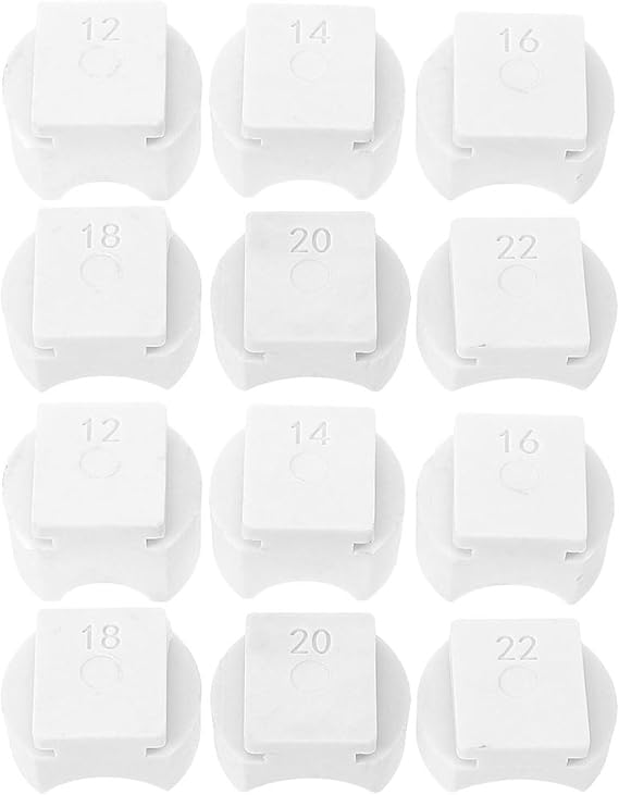 18pcs Ring Bending Dies for DIY Jewelry Tools, Portable Plastic Small Ring Bender Dies with Precision Performance, for Copper and Gold Jewelry Making at Home or Workshops