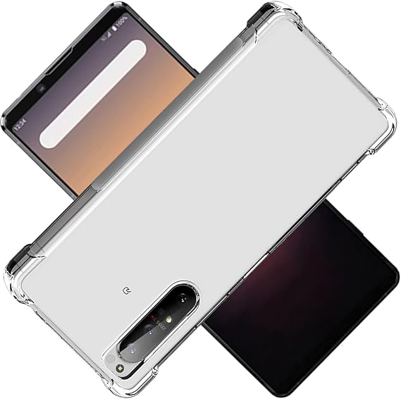 Compatible Xperia 1 II SO-51A SOG01 Case Xperia 1 II Cover Xperia TPU Protective Case Cover Back Xperia 1 II Protector Xperia 1 II Shell Cover Clear Soft Transparent Shell Protector Shell Shockproof